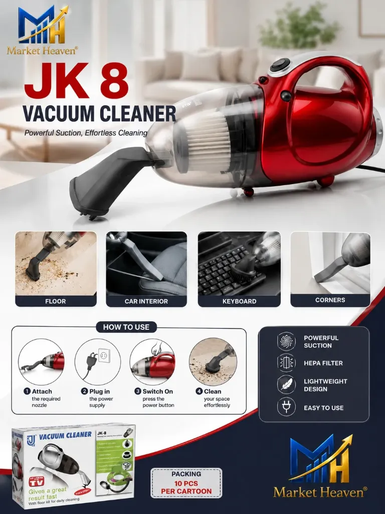 [Handheld Vacuum Cleaner for Home Use] Handheld Vacuum Cleaner for Home Use | 1000 Watts Powerful Suction & Blower Vacuum Cleaner | Dual Purpose, Light Weight & Easy to Use 1pcs