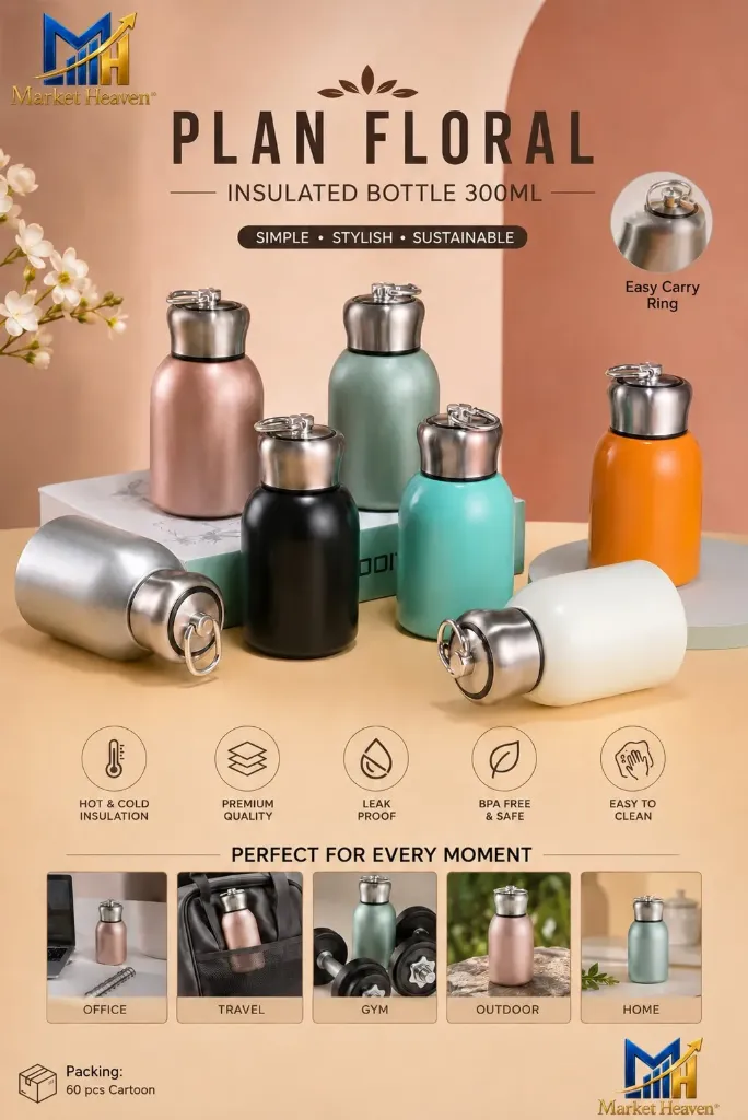 [Compact Vacuum Insulated Mini Thermos] Compact Vacuum Insulated Mini Thermos Water Bottle with Leak-Proof Lid for Hot and Cold Beverages, Travel, Office, School, Gym, and Outdoor Adventures