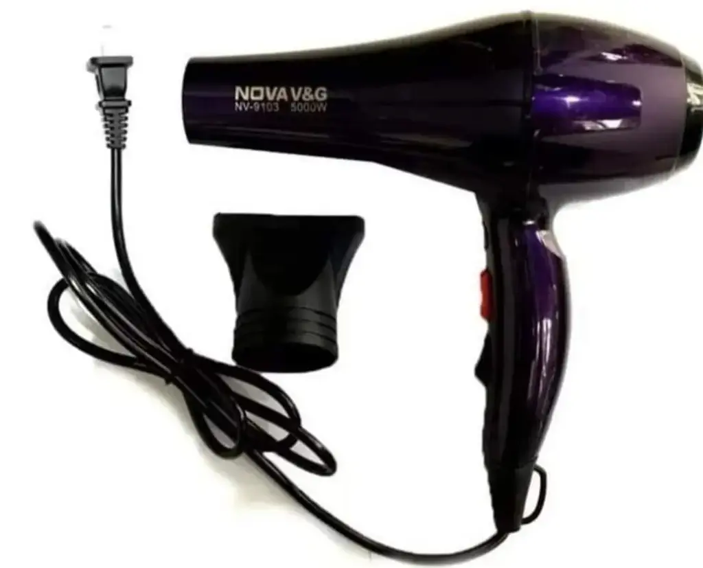 [MH-101] Nova Nv-9103&9038 V&G 5000W High Power Professional Hair Dryer Salon Results Every Day (Multicolor) - 5000 Watts