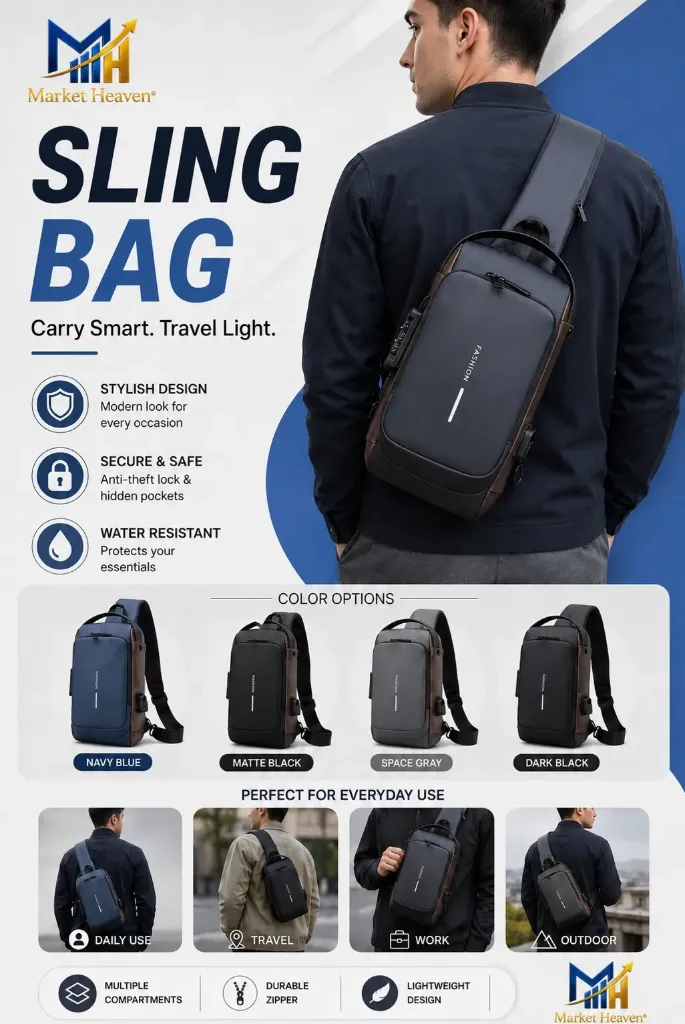 [Sling Bag, USB Charging Sport Sling] Sling Bag, USB Charging Sport Sling Shoulder Bags, Waterproof Crossbody Bag For Walking, Gym, Sport, Hiking, Cycling, Travel, Outdoor And Daily Use