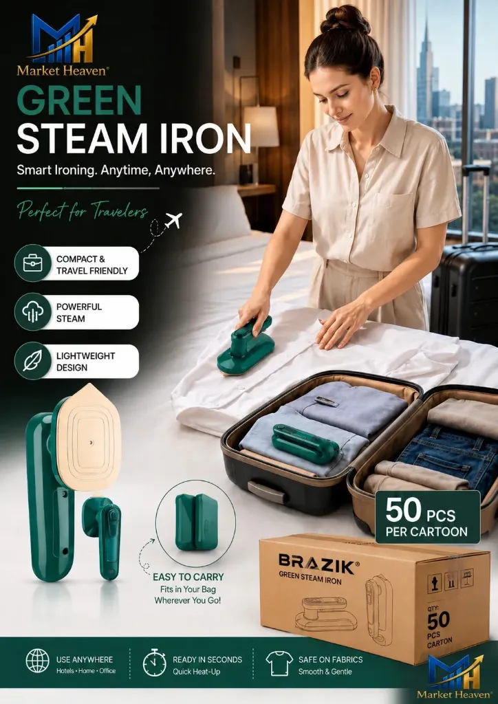 [Mini Steam Iron for Clothes, Portable] Mini Steam Iron for Clothes, Portable Handheld Garment Iron with Fast Heat Technology, Dry and Wet Wrinkle Removal for Home & Travel Use