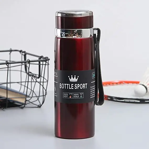 1L Double Insulated Water Bottle Stainless Steel Double Walled Thermal Water Bottles Cold for 20 Hours and Hot for 12 Hours Leak-Proof Sports Flask Market Heaven