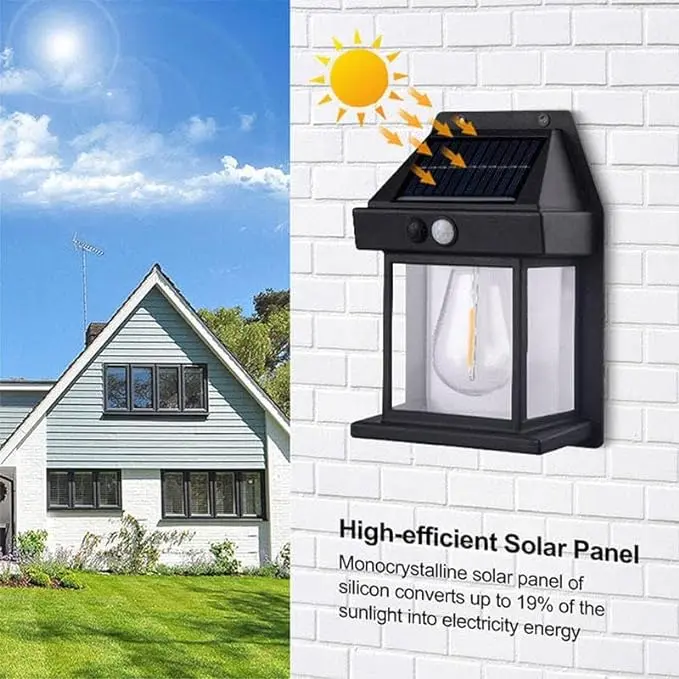 New Waterproof LED Filament Bulb Light for Outdoor Solar Garden Wall Lanterns Lamp IP65 Garden Fence