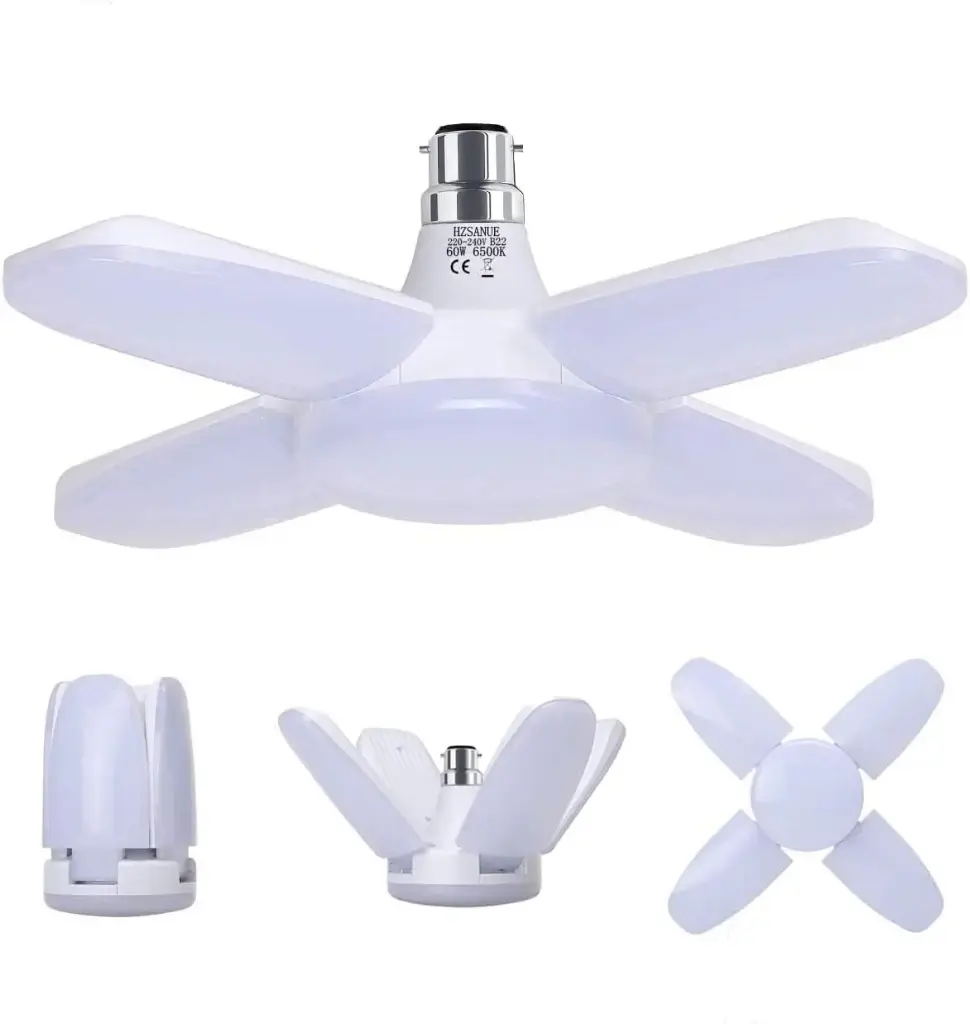 Market Heaven 28W Fan Shape Led Bulb – Upto 85% Energy Saving Ceiling Bulb Lights,Super Bright Led Light Bulb |Ceiling Lights Lamp for Home | B22 Led Bulbs for Home,Office,Godown,Factory(Cool White)-Pack of 1