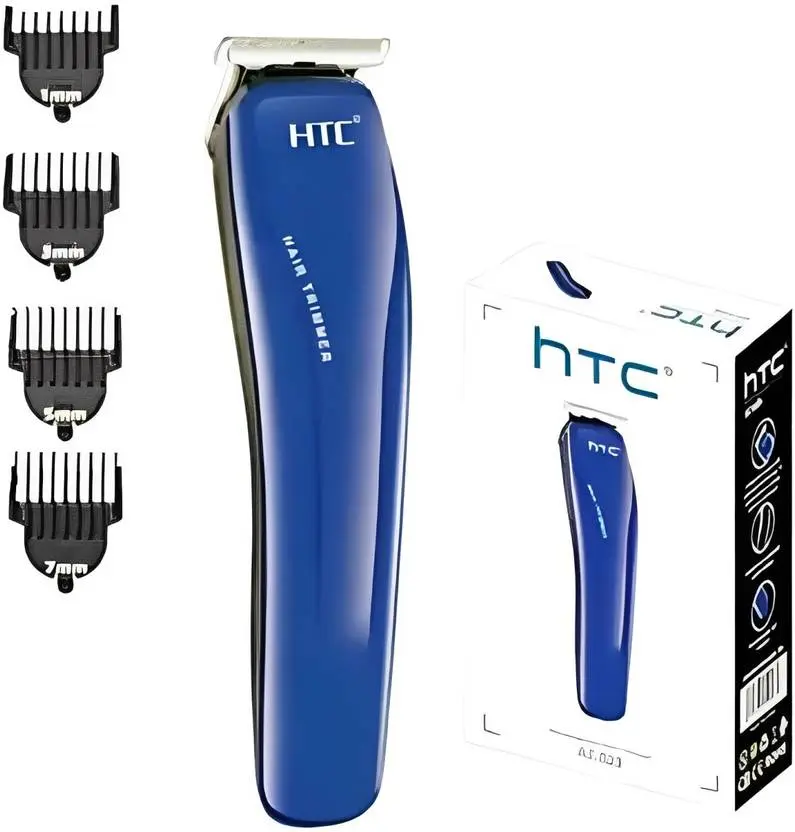 Rechargeable Cordless HTC Waterproof Professional Hair Clipper Beard Mustache Trimmer Powerful Electric Razor for Men Multicolor (3 Year Warranty) 115