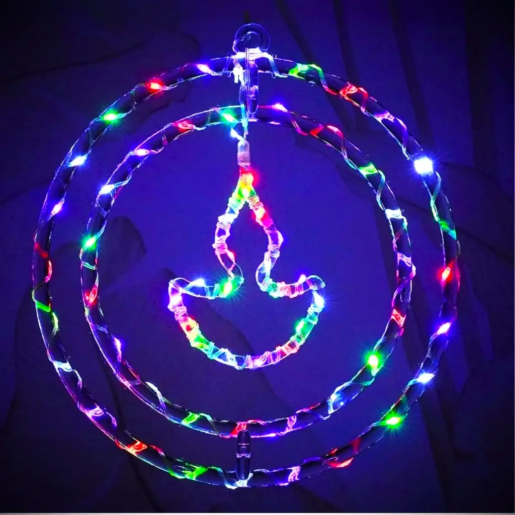 NEON RING DIYA SIGN MULTI