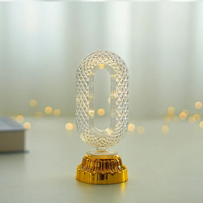 Oval Led Luminous Table Lamp