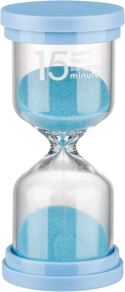 Sand Glass Timer 15 Minute Hourglass Timer,Colorful Sandglass Timer for Kids,Classroom,Kitchen,Games,Toothbrush Timer