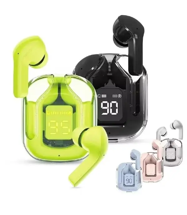 Ultrapods Max TWS Earbud, Bluetooth Earbuds with Big Display, Transparent Design, 30 Hrs Playtime with Fast Charging, Bluetooth 5.3 + ENC, 13mm HD BASS Drivers, IPX7 Sweat-Proof, Built-in Mic