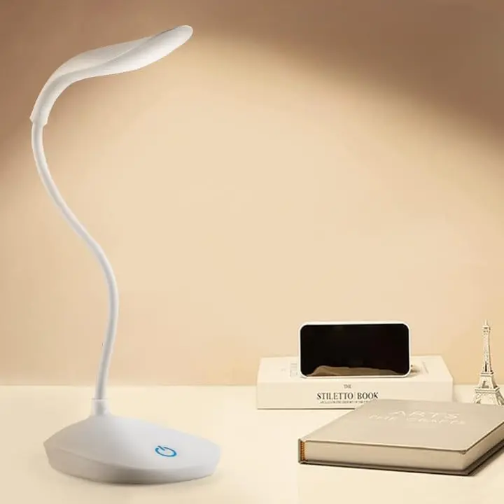 [Basics Sleek Rechargeable Table Lamp] Basics Sleek Rechargeable Table Lamp, 8W, Dimming, White, Pack of 1, LED