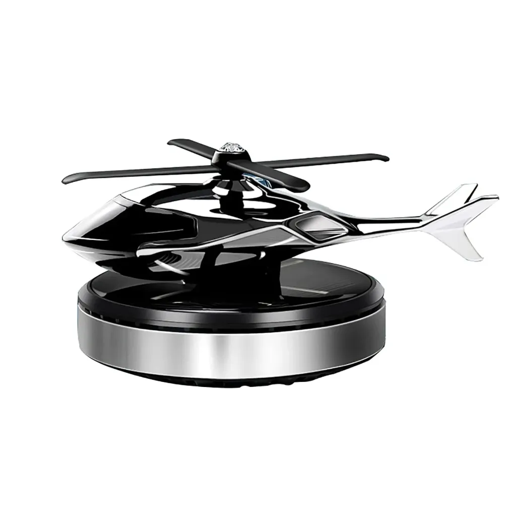 [Solar-Powered Helicopter Airplane Diffuser,] Car Aromatherapy Ornament – Solar-Powered Helicopter Airplane Diffuser, Rotary Car Perfume Air Freshener with Long-Lasting Fragrance, Interior Decoration
