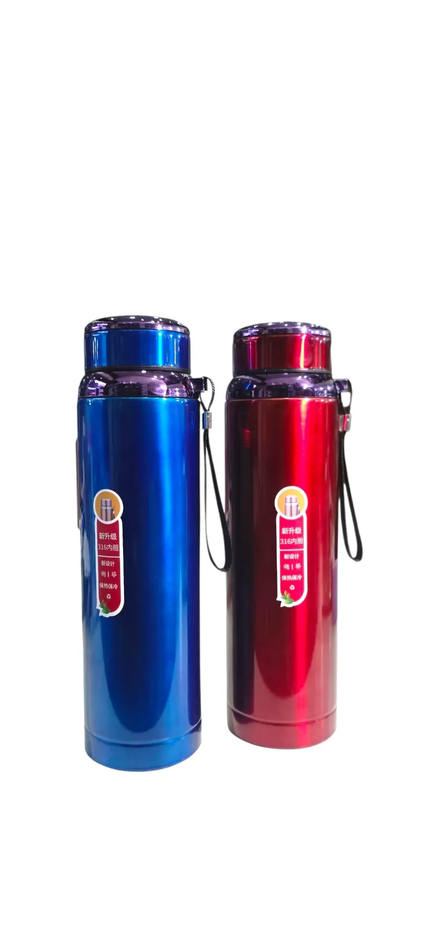 [Vacuum Insulated Water Bottle, 24 Hours Hot & Cold] Smart Vacuum Insulated Water Bottle, 24 Hours Hot & Cold Sports Water Bottle 1000ml, Stainless Steel  1pcs