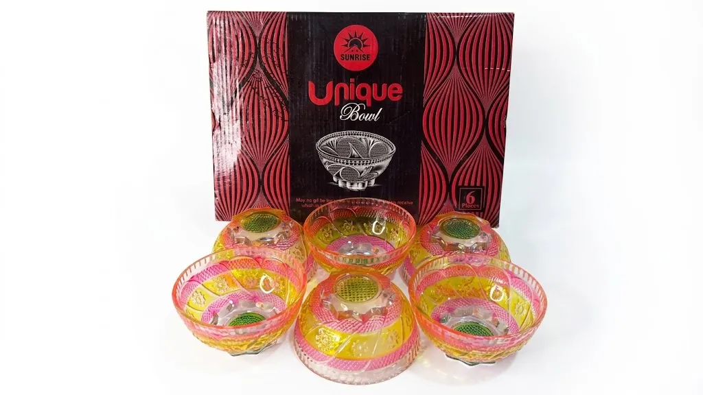 Unique Bowl Set. Dessert Sundae Fruit Trifle Dishes. (Set of 6)