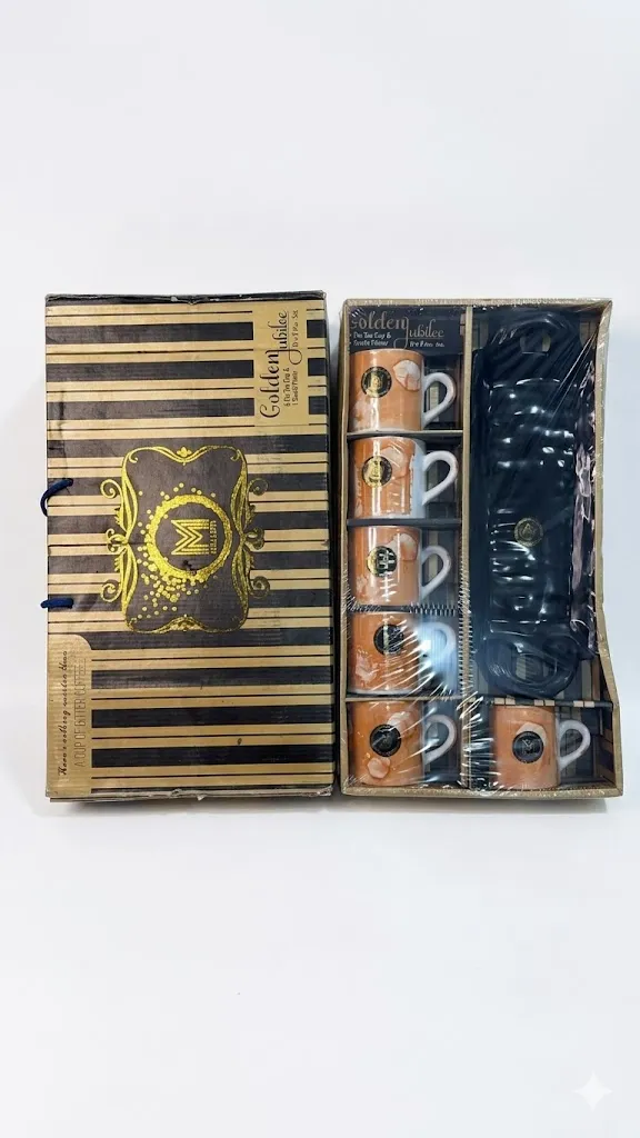 [Cup Set Golden] Golden Gift Cup Set