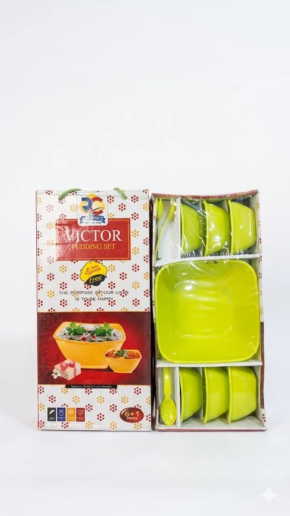 [Eco-friendly Reusable Bamboo Dinnerware Set] Victor  Pudding  Décor EcoLite Eco-friendly Reusable Bamboo Dinnerware Set