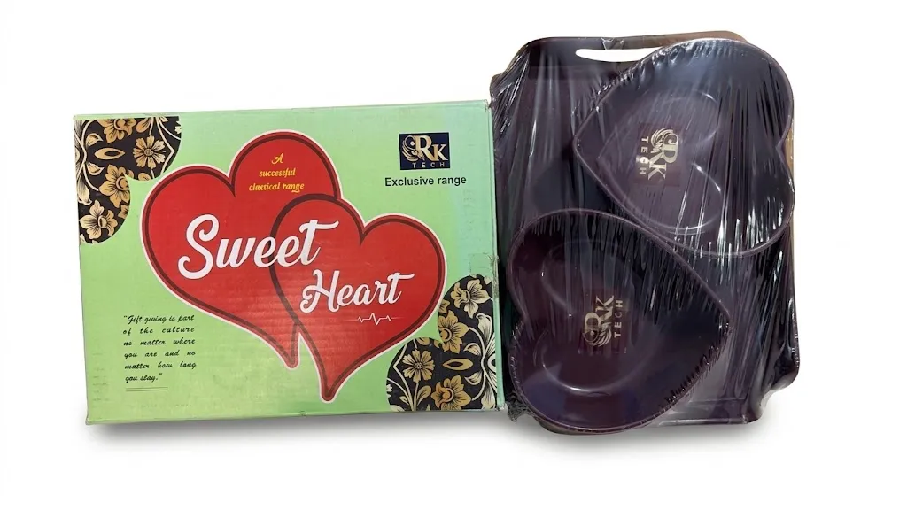 Heart-Shaped Bowl Tray Serving 2pc