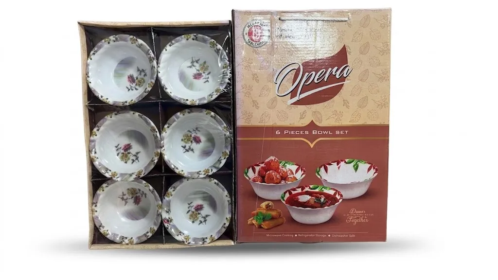 Perfectdine Melamine Snacks Bowl vegetables bowl Set Pack of 6 pcs Stylish, with latest design server food occasionally Durable, and Ideal for Everyday Use