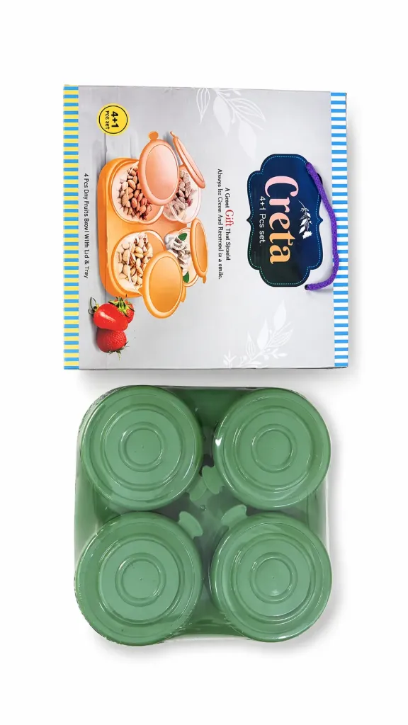 [Containers & Trays  4pcs] Dry Fruit Containers & Trays  4pcs