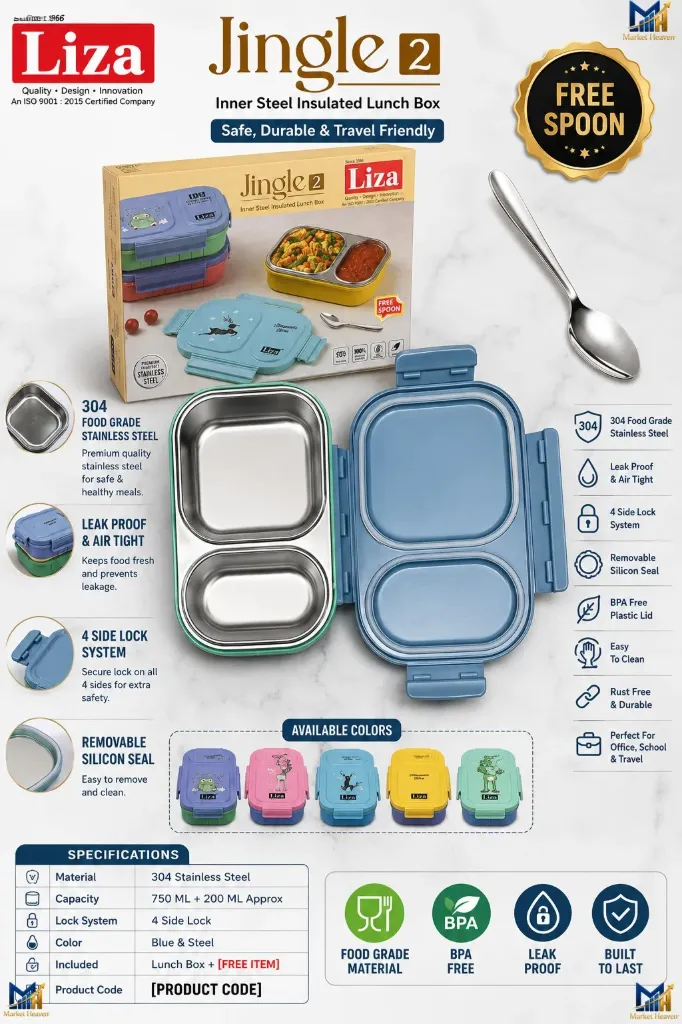 LIZA JINGLE 2 Partitions LUNCH BOX