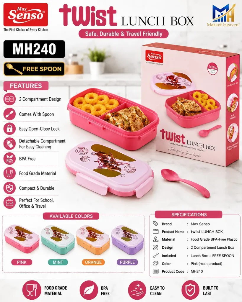 Champs Lunch Box for Men and Children USE for Office and School pack of 1