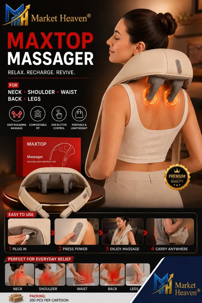 [Neck and Back Massager for Cervical Pain Relief] Neck and Back Massager for Cervical Pain Relief with Heating, Body Massagers for Aches and Relief, Electric 5D Cervical Massage Machine for Deep Tissue Neck, Back, Shoulder, Waist and Legs (Multicolor)  1pcs