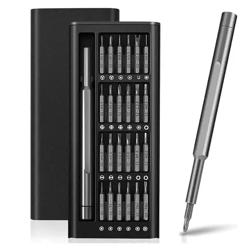 [Market Heaven 24-in-1 Small Precision Screwdriver Set, Premium Mini Screwdriver, Professional Mini Magnetic Repair Tool Kit Screwdriver 24-in-1 Magnetic Bits Repair Tool Kit for Electronics] Market Heaven 24-in-1 Small Precision Screwdriver Set, Premium Mini Screwdriver, Professional Mini Magnetic Repair Tool Kit Screwdriver 24-in-1 Magnetic Bits Repair Tool Kit for Electronics