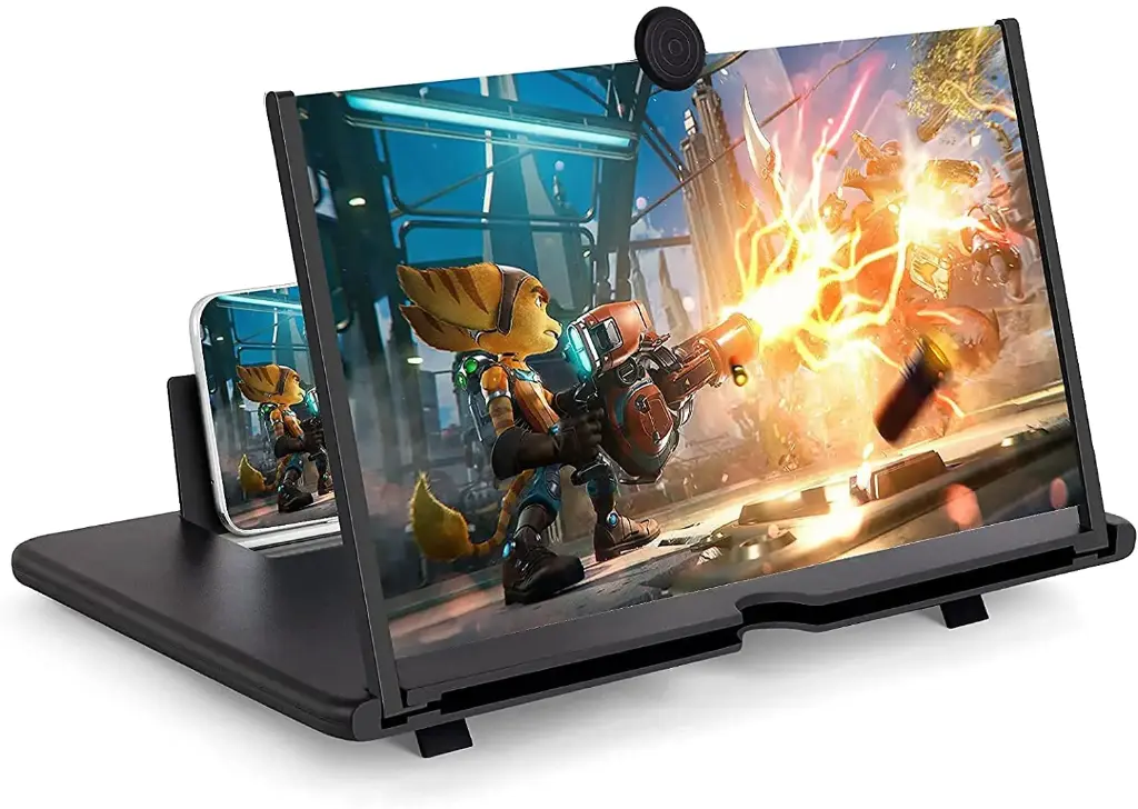 [Screen Magnifier for Cell Phone -3D HD Magnifying Projector Screen Enlarger for Movies, Videos and Gaming – Foldable Phone Stand Holder with Screen Amplifier–Compatible with All Smartphones] Screen Magnifier for Cell Phone -3D HD Magnifying Projector Screen Enlarger for Movies, Videos and Gaming – Foldable Phone Stand Holder with Screen Amplifier–Compatible with All Smartphones