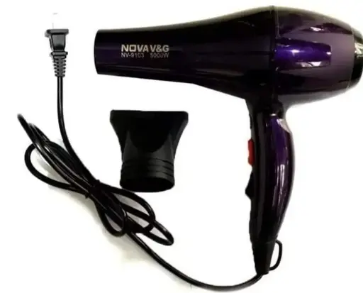 [MH-101] Nova Nv-9103&9038 V&G 5000W High Power Professional Hair Dryer Salon Results Every Day (Multicolor) - 5000 Watts