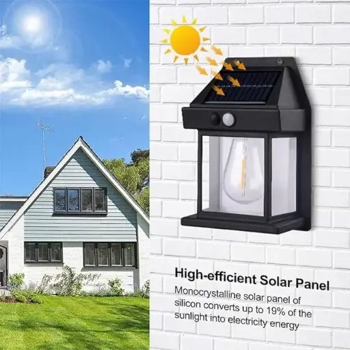 New Waterproof LED Filament Bulb Light for Outdoor Solar Garden Wall Lanterns Lamp IP65 Garden Fence
