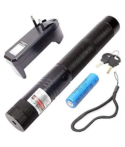 [500mW Rechargeable Green Laser Pointer Party Pen Disco Light 5 Mile + Battery (Green)] 500mW Rechargeable Green Laser Pointer Party Pen Disco Light 5 Mile + Battery (Green)