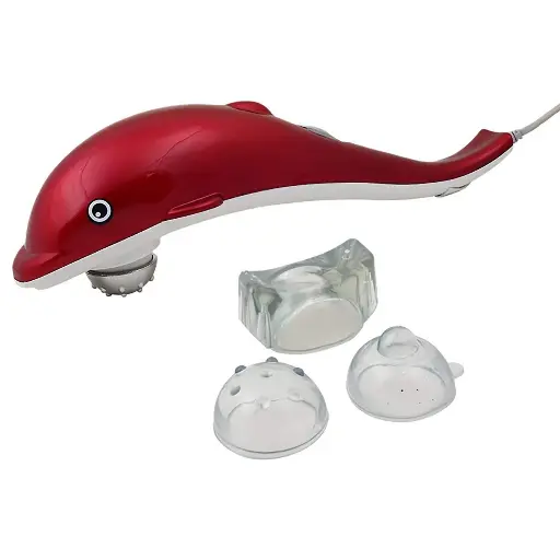 [Dolphin Handheld Massager with Vibration, Magnetic, Far Infrared Therapy to Aid in Pain and Stress Relief For Men and Women big size power source from directly to Plug in(MultiColour)] Dolphin Handheld Massager with Vibration, Magnetic, Far Infrared Therapy to Aid in Pain and Stress Relief For Men and Women big size power source from directly to Plug in(MultiColour)