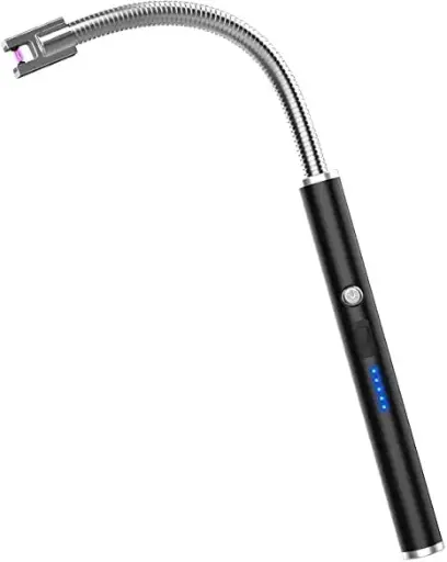 [Electric Arc Gas Lighter Plasma Lighter for Cooking Gas Stove, Kitchen, Pooja Candles Diyas Safe USB Charging, Windproof, Long-Lasting 360° Flexible Electric Rechargeable] Electric Arc Gas Lighter Plasma Lighter for Cooking Gas Stove, Kitchen, Pooja Candles Diyas Safe USB Charging, Windproof, Long-Lasting 360° Flexible Electric Rechargeable