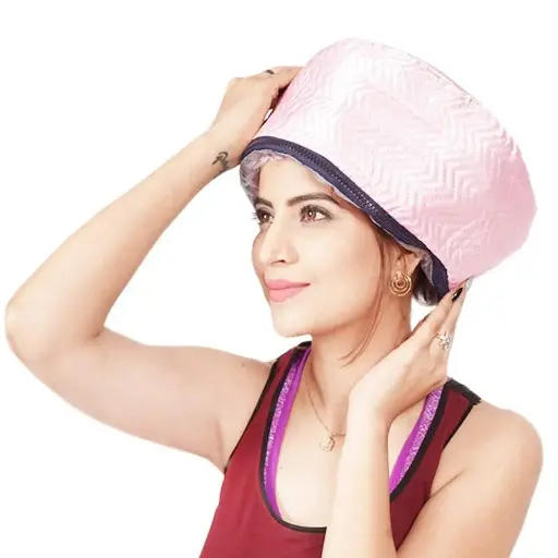 [MH-56] Hair Care Thermal Head Spa Cap Treatment with Beauty Steamer Nourishing Heating Cap, Spa Cap For Hair, Spa Cap Steamer For Women