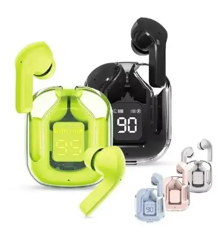 Ultrapods Max TWS Earbud, Bluetooth Earbuds with Big Display, Transparent Design, 30 Hrs Playtime with Fast Charging, Bluetooth 5.3 + ENC, 13mm HD BASS Drivers, IPX7 Sweat-Proof, Built-in Mic