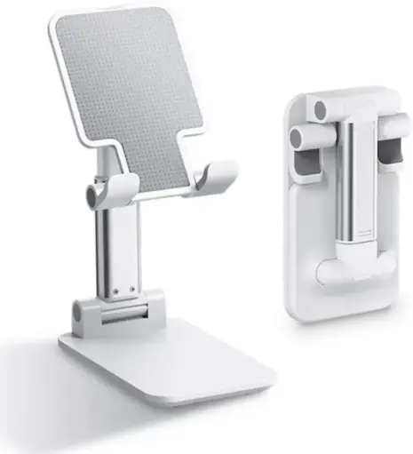 [Phone Holder Tablet Stand] Adjustable Cell Phone Stand, Foldable Phone Holder Tablet Stand for Desk, Angle Height Adjustable Cell Phone Stand Compatible with Phone 11 Pro Xs Xs Max Xr, iPad Mini,Tablets