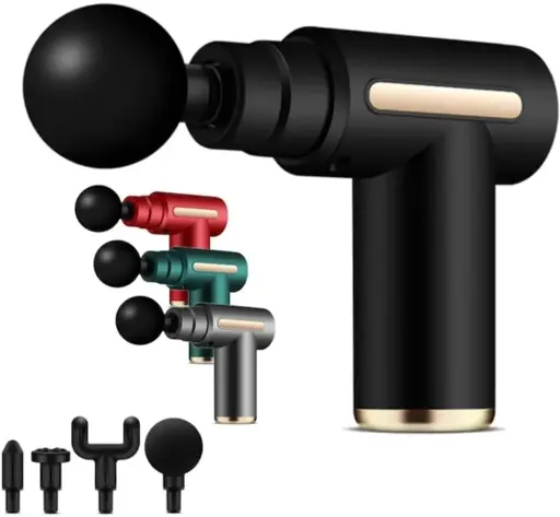 [Thunder Boost Deep Tissue Massage Gun | Percussion Massager for Full Body Pain Relief - Neck, Shoulder, Back, Foot - Ideal for Men & Women (Mini gun massager)] Thunder Boost Deep Tissue Massage Gun | Percussion Massager for Full Body Pain Relief - Neck, Shoulder, Back, Foot - Ideal for Men & Women (Mini gun massager)