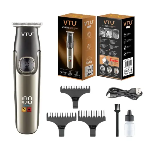 VTU Cordless Hair Clipper, Stainless Steel Blades, Power 5 W, VT8003