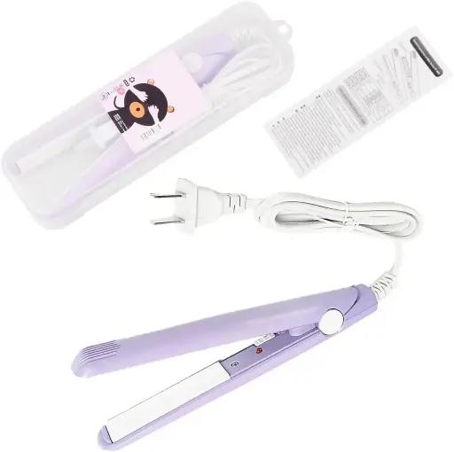 [MH-85] Mini Hair Straightener for Teens, Compact & Portable, Multicolor Design, Ideal for Quick Styling, Travel-Friendly, Easy to Use, Lightweight, All Hair Types