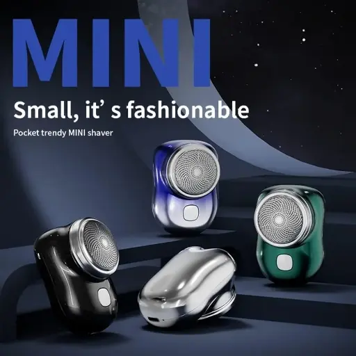 [Mini Electric Shaver For Men | Cordless Clean Shaving Machine | Portable Beard Pocket Trimmers Shavers For Body Face Hair | Mens Grooming Kits | Wet And Dry Shave (Multicolor)] Mini Electric Shaver For Men | Cordless Clean Shaving Machine | Portable Beard Pocket Trimmers Shavers For Body Face Hair | Mens Grooming Kits | Wet And Dry Shave (Multicolor)