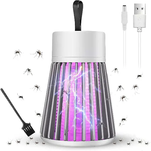[MH-91] Mosquito Lamp International Eco Friendly Bug Zapper Electric Mosquito Lamp Dual Mosquito Zapper Lamp Indoor Portable Killer Bug Zapper Easy Use Craft 3 (Multi)