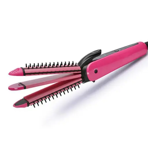 [MH-02] 3 In 1 Professional Straightener Crimper Roller Hair Styler For Women(Multi-Colour) Market Heaven